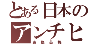 とある日本のアンチヒーロー（東條英機）