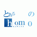 とあるのｈｏｍｏｋｉｔｉｇａｉ（インデックス）