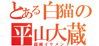 とある白猫の平山大蔵（超絶イケメン）