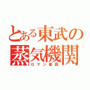 とある東武の蒸気機関車（ロマン車両）