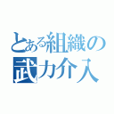 とある組織の武力介入（）