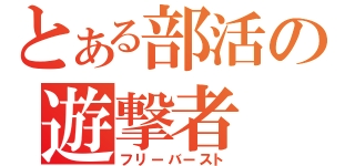 とある部活の遊撃者（フリーバースト）