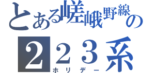 とある嵯峨野線の２２３系（ホリデー）