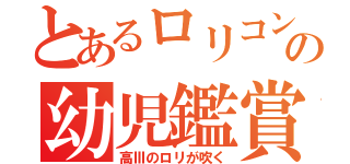 とあるロリコンの幼児鑑賞（高Ⅲのロリが吹く）