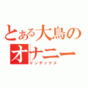 とある大鳥のオナニー（インデックス）