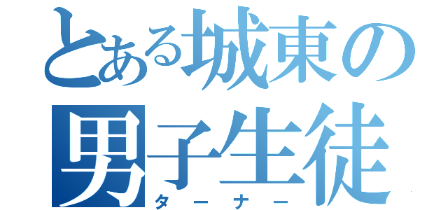 とある城東の男子生徒（ターナー）