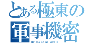 とある極東の軍事機密（Ｂａｔｔｌｅ ｓｈｉｐｓ ｙａｍａｔｏ）