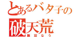 とあるバタ子の破天荒（無双なう）