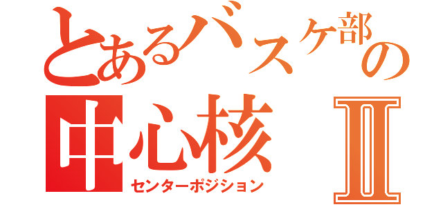 とあるバスケ部の中心核Ⅱ（センターポジション）