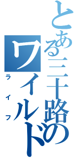 とある三十路のワイルド（ライフ）