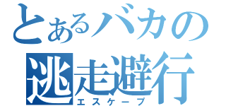 とあるバカの逃走避行（エスケープ）