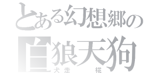 とある幻想郷の白狼天狗（犬走  椛）