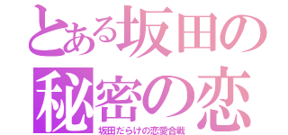 とある坂田の秘密の恋（坂田だらけの恋愛合戦）