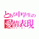 とある中学生の愛情表現（ストーカー）