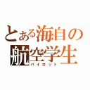 とある海自の航空学生（パイロット）