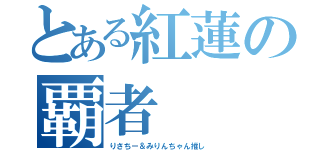 とある紅蓮の覇者（りさちー＆みりんちゃん推し）