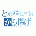 とあるはにゅうのから揚げ作成（だいしっぱい）