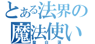 とある法界の魔法使い（聖白蓮）