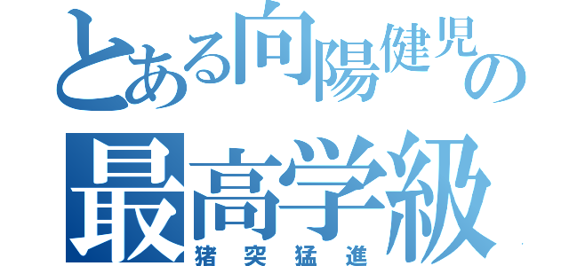 とある向陽健児の最高学級（猪突猛進）