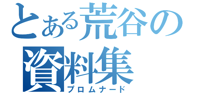 とある荒谷の資料集（プロムナード）