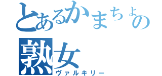 とあるかまちょの熟女（ヴァルキリー）