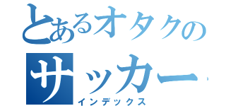 とあるオタクのサッカー少年（インデックス）