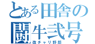 とある田舎の闘牛弐号（改チャリ野郎）