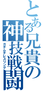 とある兄貴の神技戦闘（ガチムチレスリング）