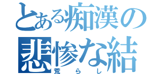 とある痴漢の悲惨な結末（荒らし）