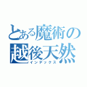 とある魔術の越後天然ガス（株）（インデックス）