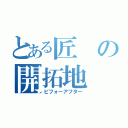 とある匠の開拓地（ビフォーアフター）