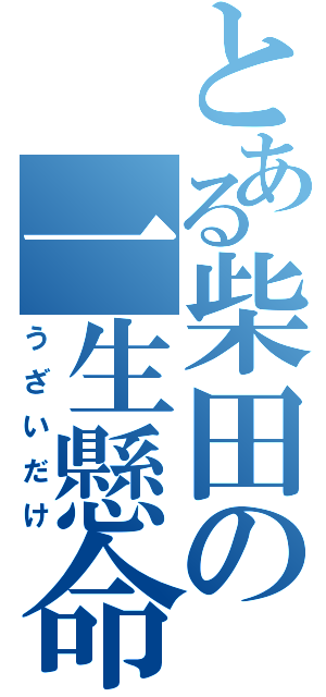 とある柴田の一生懸命（うざいだけ）