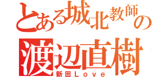 とある城北教師の渡辺直樹（新田Ｌｏｖｅ）