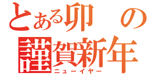 とある卯の謹賀新年（ニューイヤー）