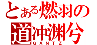 とある燃羽の道冲渊兮（ＧＡＮＴＺ）