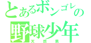 とあるボンゴレの野球少年（天然男）