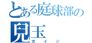 とある庭球部の兒玉（ガイジ）