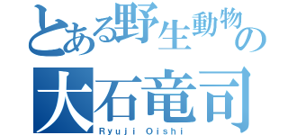 とある野生動物の大石竜司（Ｒｙｕｊｉ Ｏｉｓｈｉ）