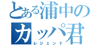 とある浦中のカッパ君（レジェンド）