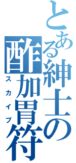 とある紳士の酢加胃符（スカイプ）