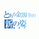 とある金閣寺の新の姿（鹿苑寺）