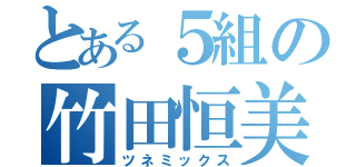 とある５組の竹田恒美（ツネミックス）