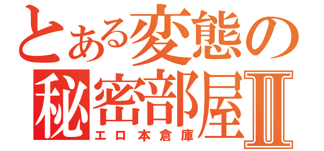 とある変態の秘密部屋Ⅱ（エロ本倉庫）