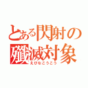 とある閃射の殲滅対象（えびなこうこう）