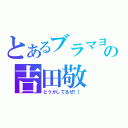 とあるブラマヨの吉田敬（どうかしてるぜ！！）