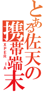 とある佐天の携帯端末（ＸＰＥＲ ＩＡ）