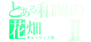 とある和蘭の花畑Ⅱ（チューリップ畑）