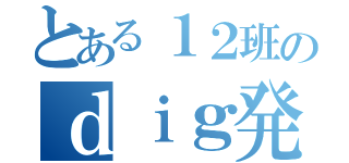 とある１２班のｄｉｇ発表（）