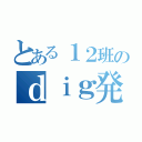 とある１２班のｄｉｇ発表（）