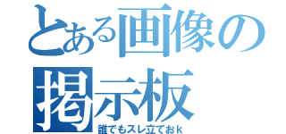 とある画像の掲示板（誰でもスレ立ておｋ）